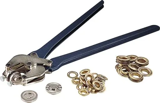 Ösen 20,0 mm, Messing blank, 10 Stück