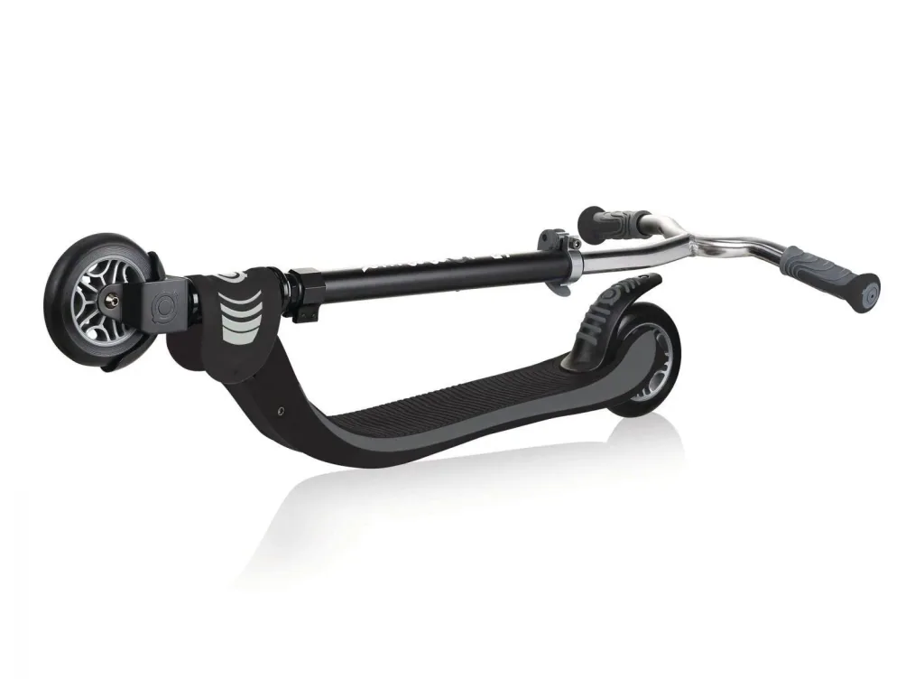 FLOW FOLDABLE 125   Tretroller, 125 mm, ABEC 5, höhenverstellbar, Klappmechanismus, schwarz-grau