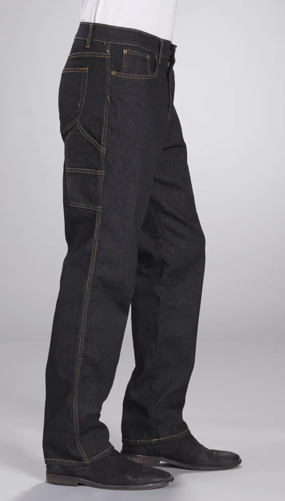 Stretch Workerjeans, Farbe schwarz, Gr.48