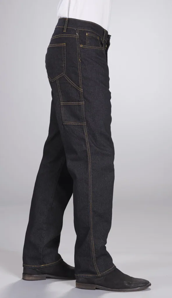 Stretch Workerjeans, Farbe schwarz, Gr.48