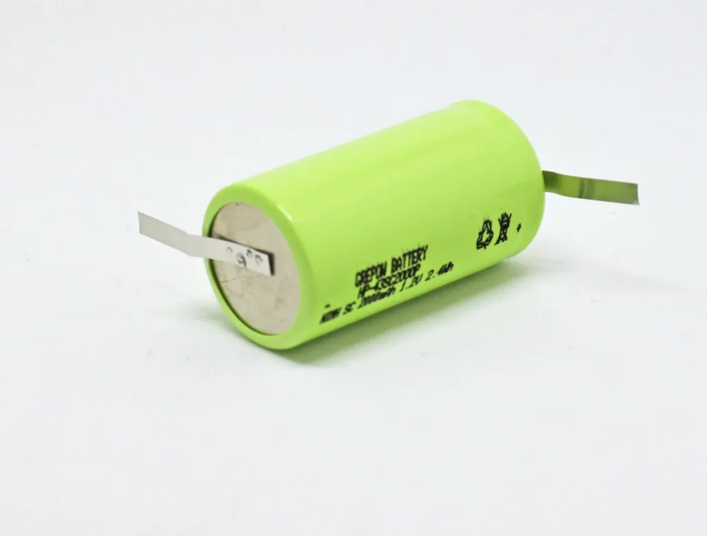NiMH Akku SUB-C mit 2000mAh und Z-Lötfahne im Kunststoffmantel