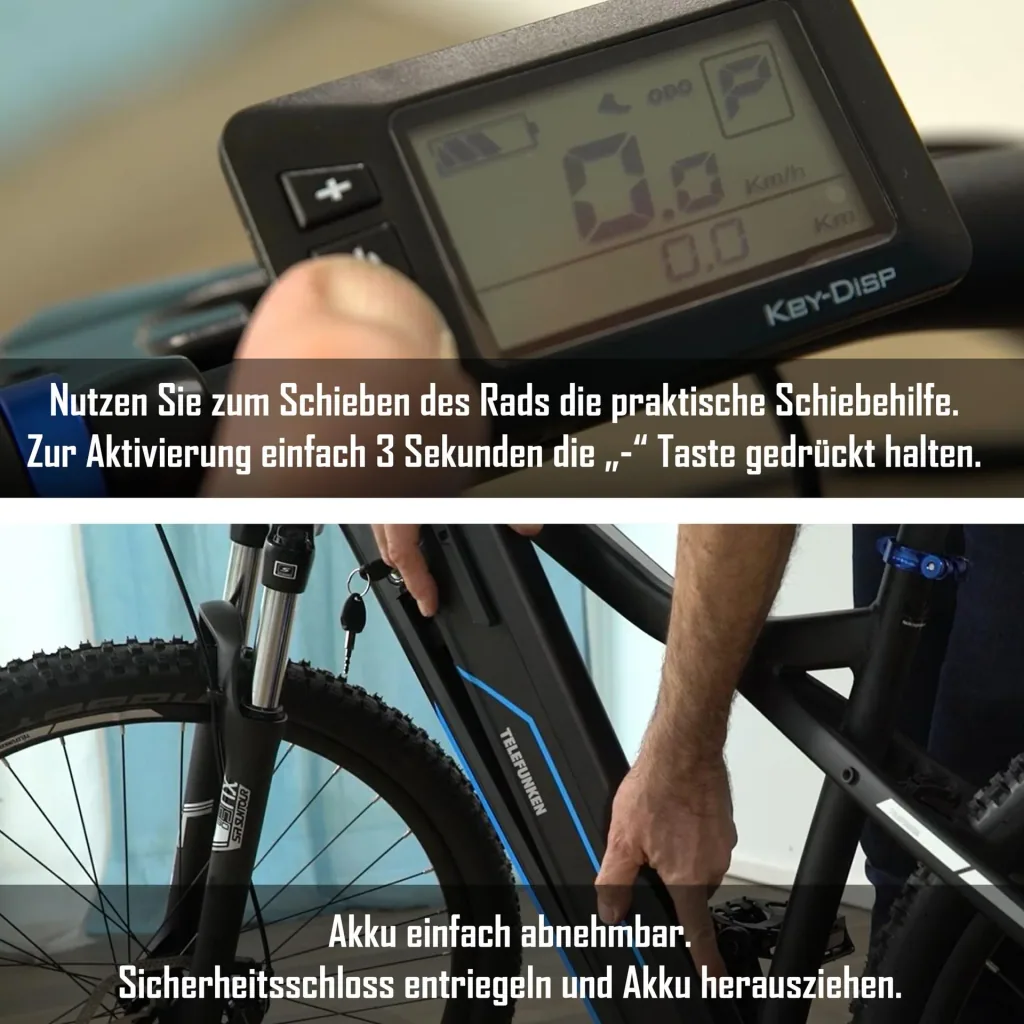 Unisex Alu MTB E-Bike, 29 Zoll, 24-Gang Kettenschaltung, grau, Aufsteiger M922 Hardtail