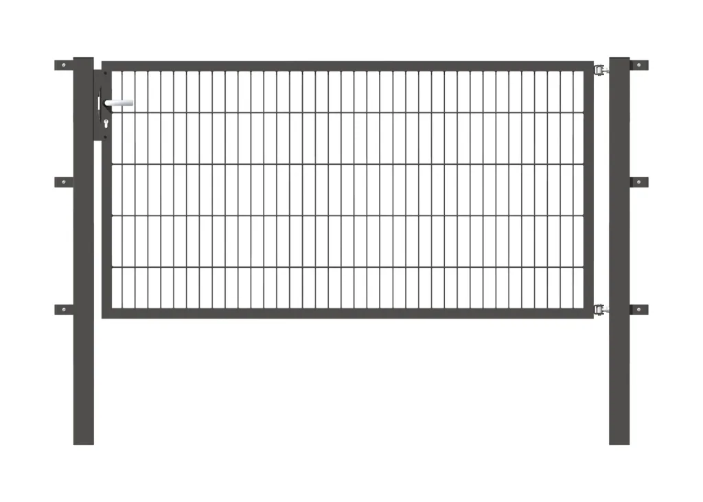 Einzeltor Flexo mit Zubehör, anthrazit/ Breite 200 cm, Höhe 100 cm