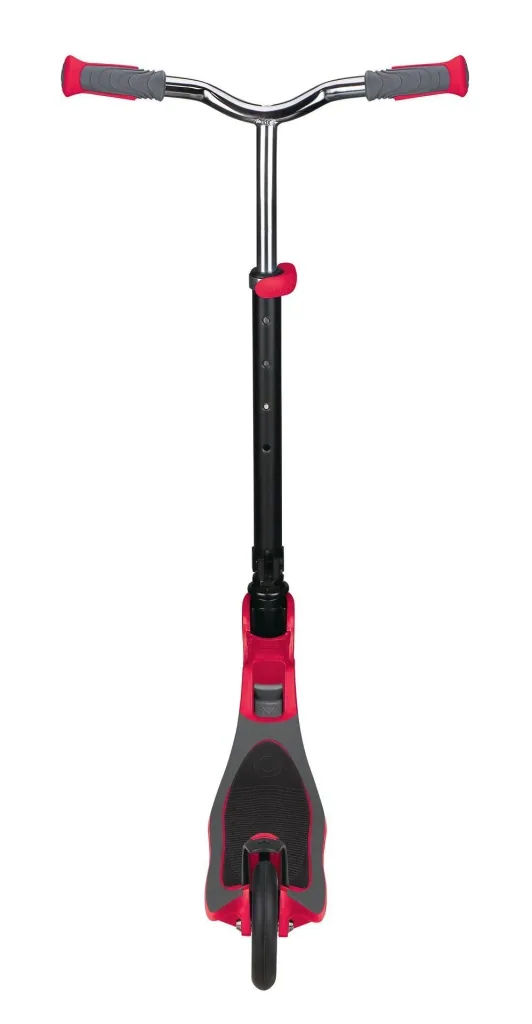 FLOW FOLDABLE 125, Tretroller, 125 mm, ABEC 5, höhenverstellbar, Klappmechanismus, schwarz-rot