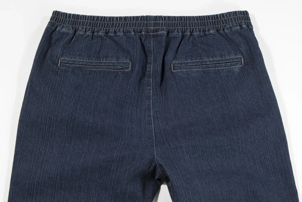 Schlupfjeans mit Dehnbund, Farbe indigo, Gr.48