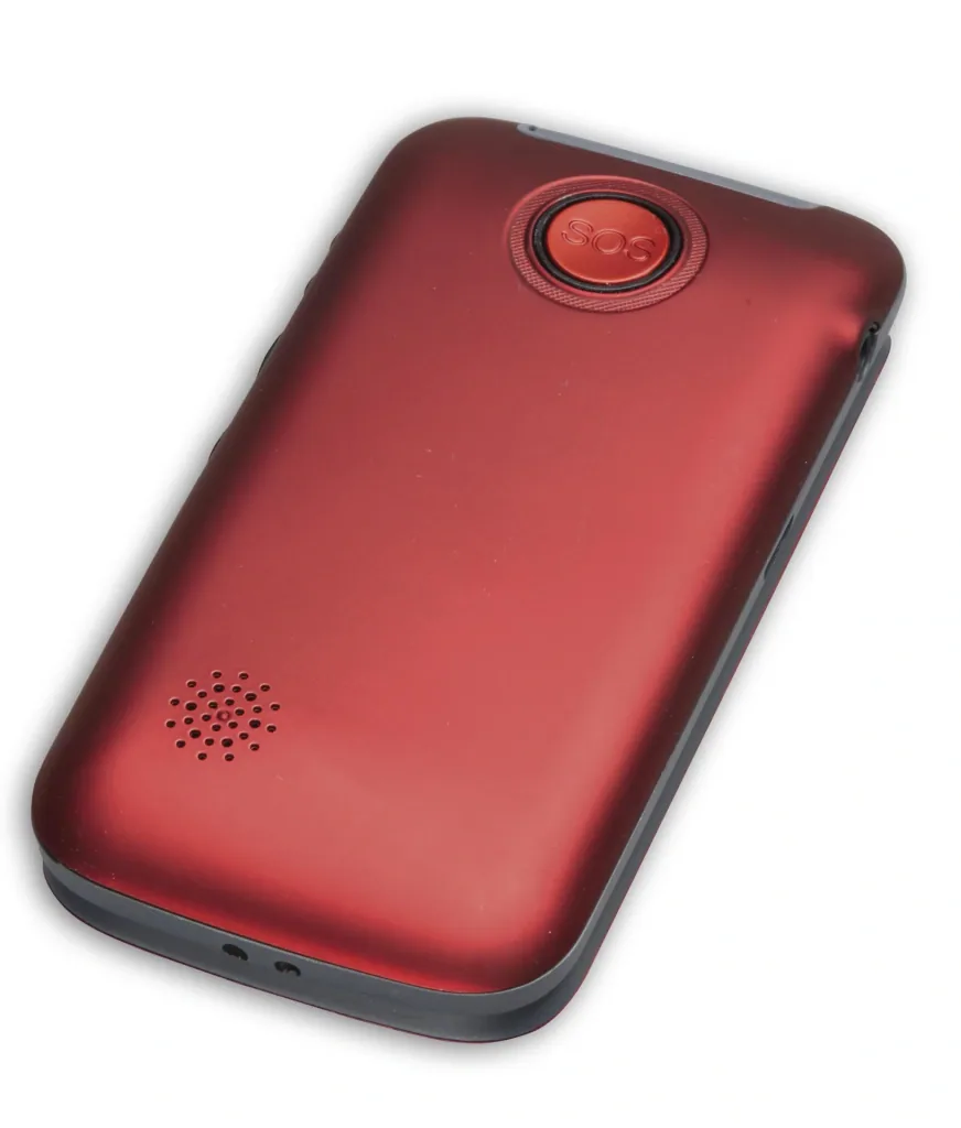 Mobiltelefon PowerTel M6750 klappbar, SOS Knopf und Ladeschale