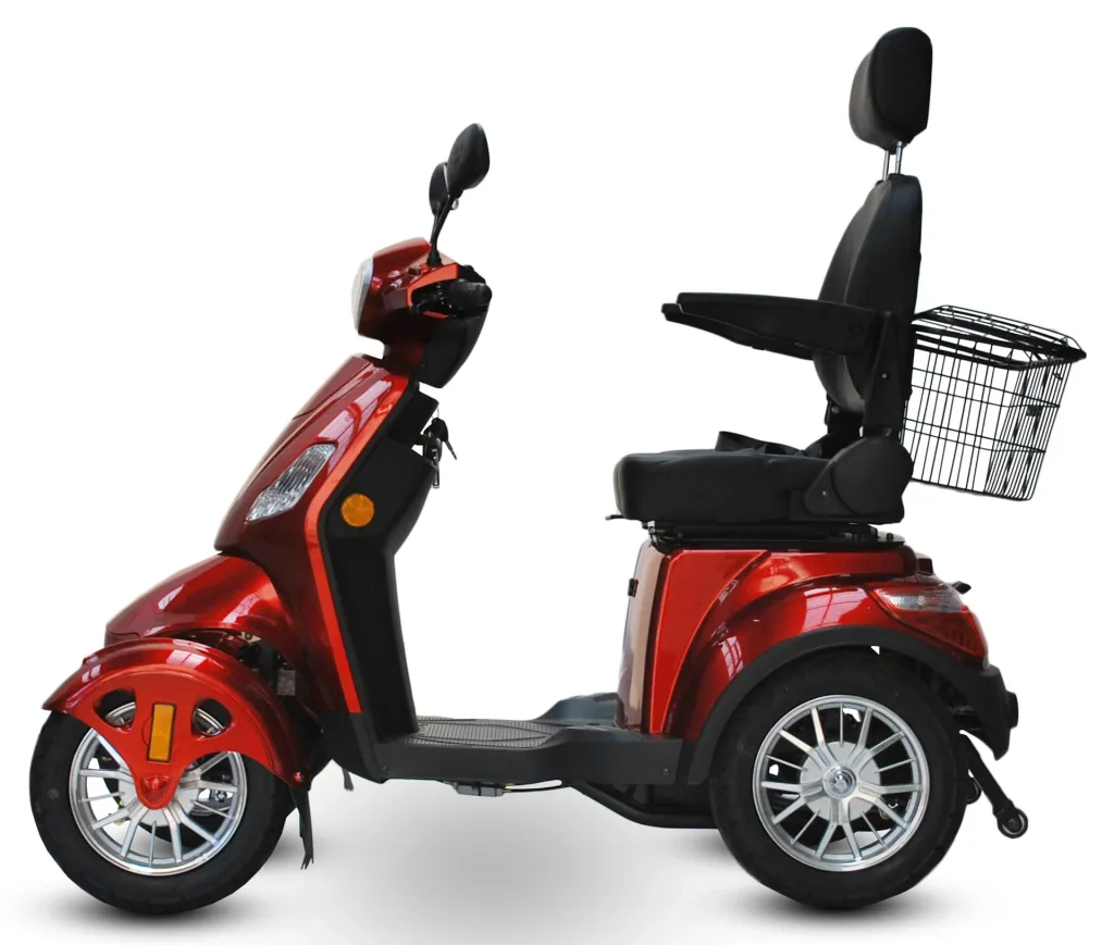 Elektromobil 525 Rot, 4 Räder, Seniorenmobil