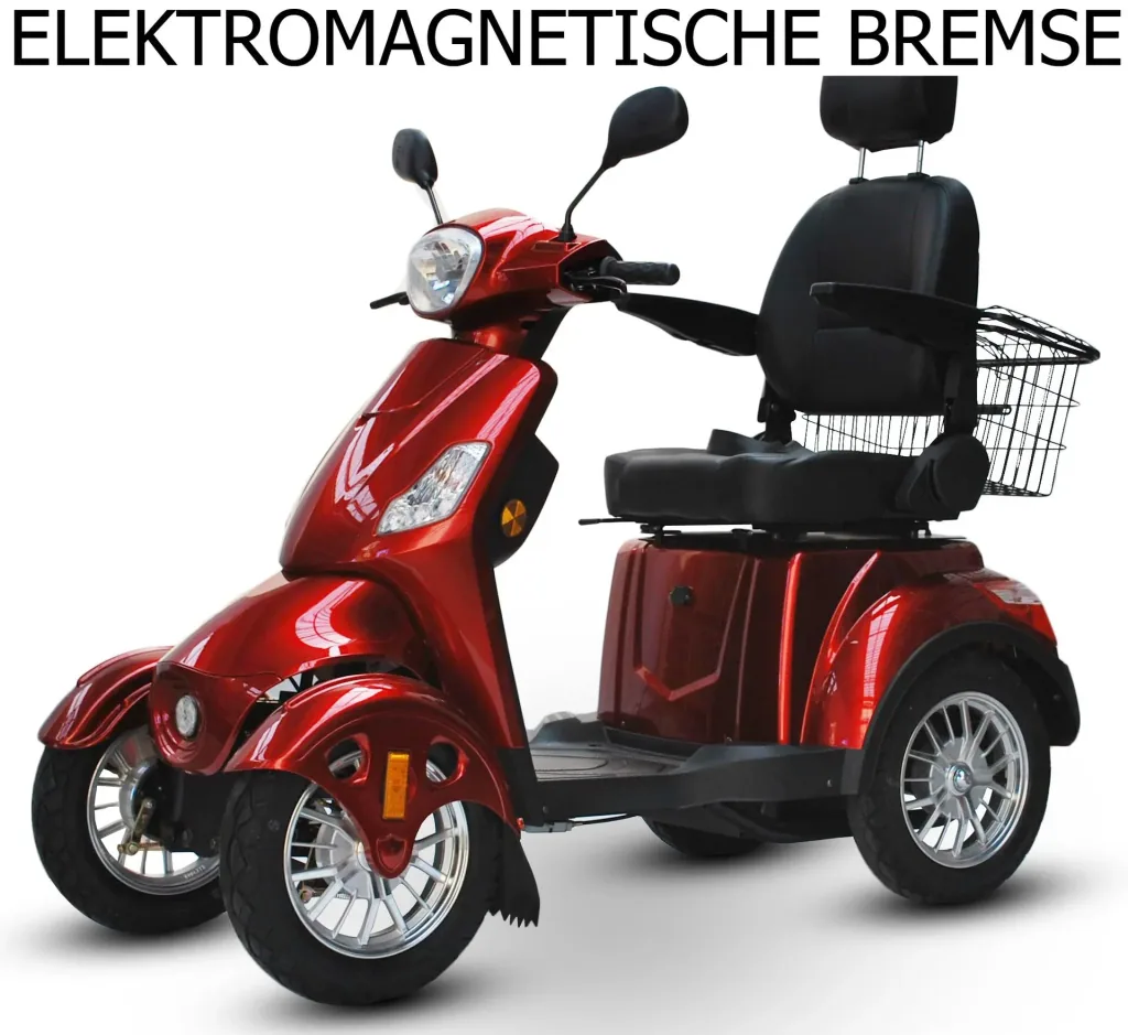 Elektromobil 525 Rot, 4 Räder, Seniorenmobil