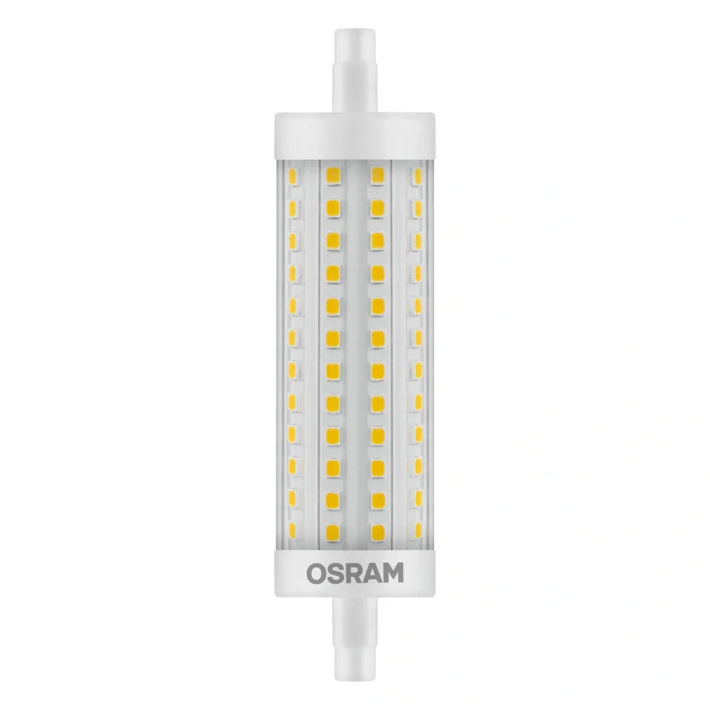 LED SUPERSTAR LINE R7S Stablampe mit 8,5 Watt, warmweiß, klar, dimmbar