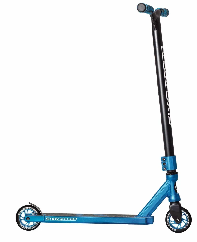 Stuntscooter mit verstärktem Wing-Lenker, HIC Compression-System, 100 mm, ABEC 9, 360° Lenkung, blau