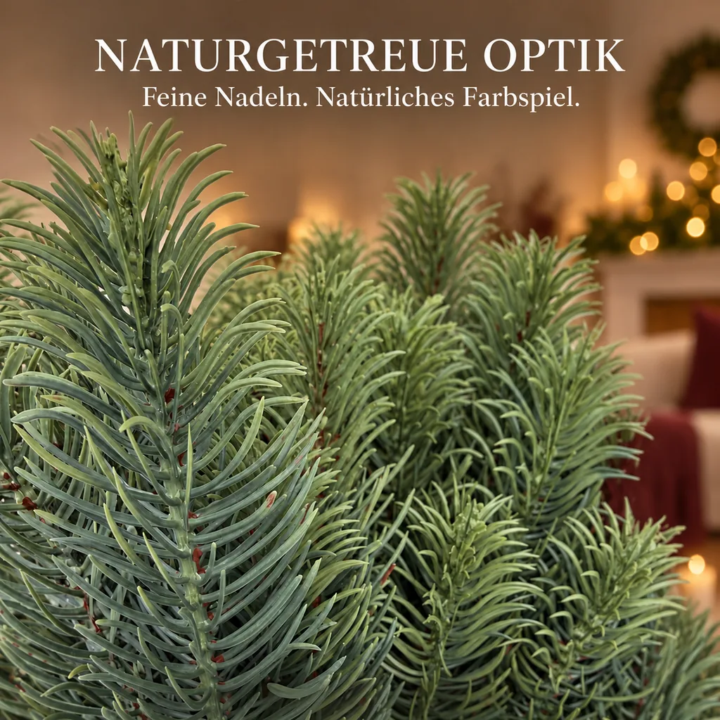 Weihnachtsbaum mit Lichterkette, 222 LEDs, H 180, inkl. Standfuß