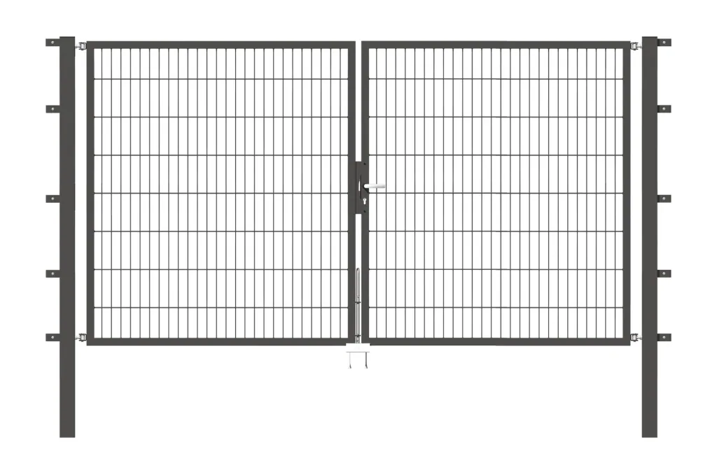 Doppeltor-Set Flexo inkl. Pfosten 3 x 1,6 m anthrazit