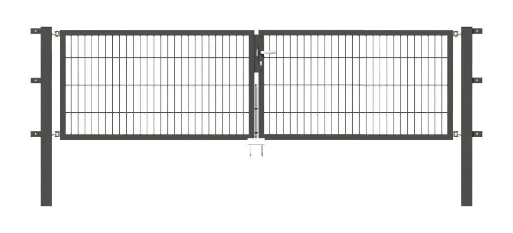 Doppeltor-Set Flexo inkl. Pfosten 3 x 1,6 m anthrazit