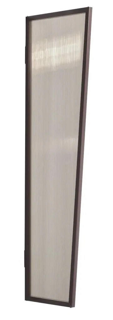 Seitenblende für B1 PC Bronce, 2000 x 600 x 450 mm, Farbe braun