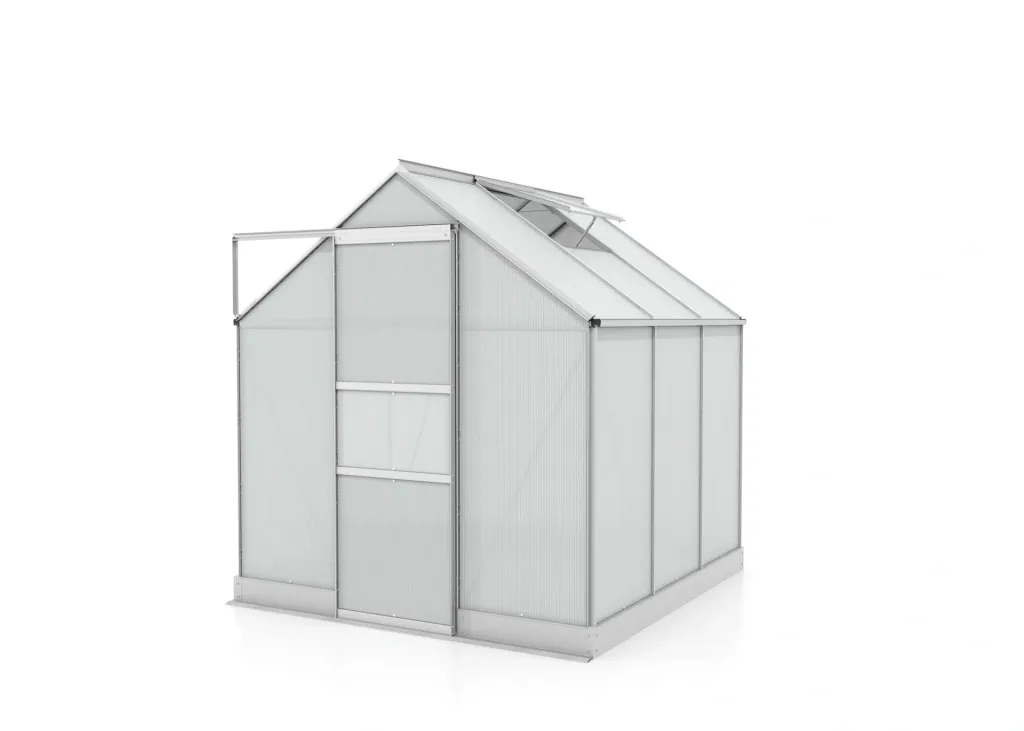 Gewächshaus Apollo 3800 HKP 4 mm, Farbe alu