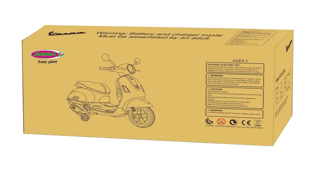 Ride-on Vespa für Kinder, 12 Volt, Blau