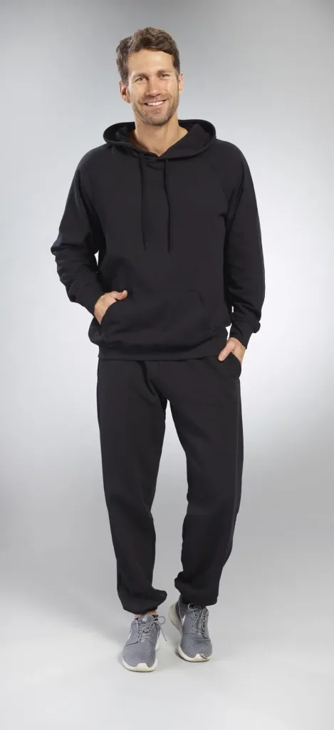 Hoody mit Kängurutasche, Farbe schwarz, Gr.M