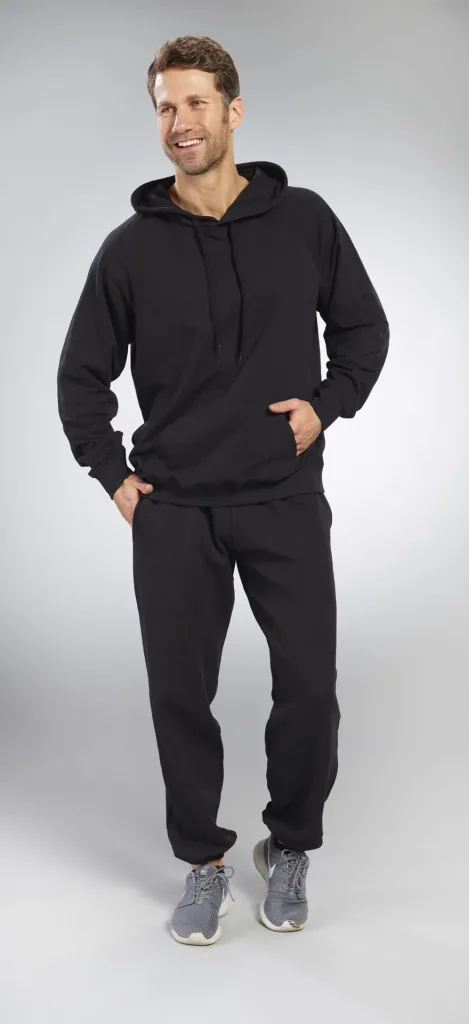 Hoody mit Kängurutasche, Farbe schwarz, Gr.M