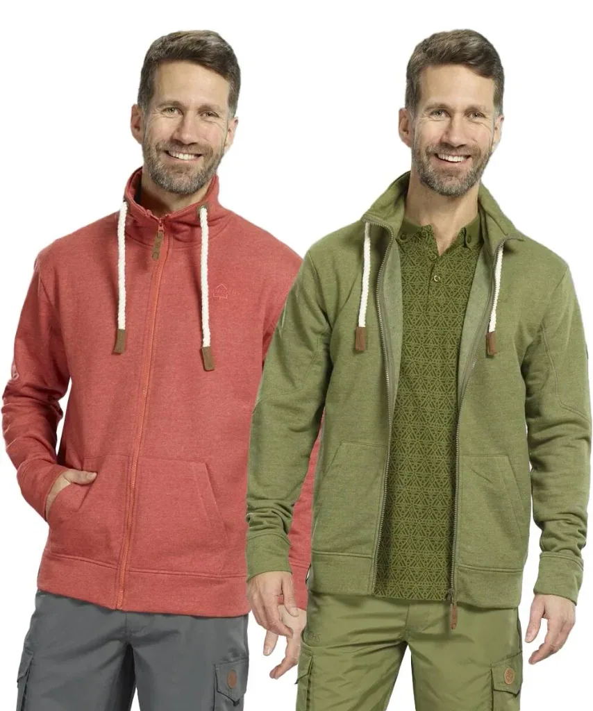 Sweatjacke, Farbe oliv, Gr.2XL