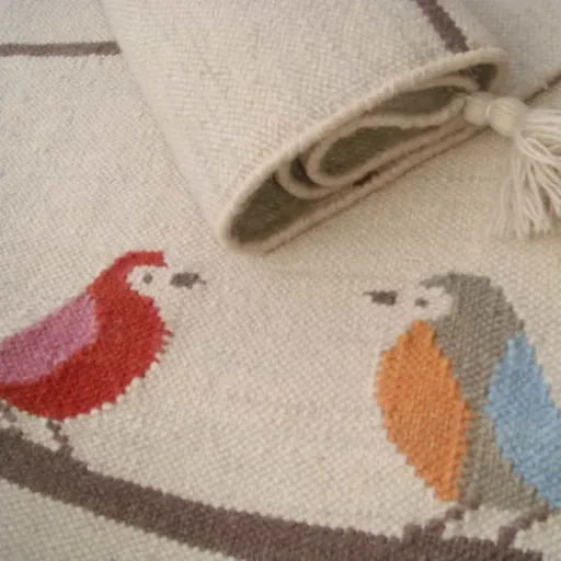 Art for Kids Kinderteppich Vögel, Größe: 140 x 200 cm