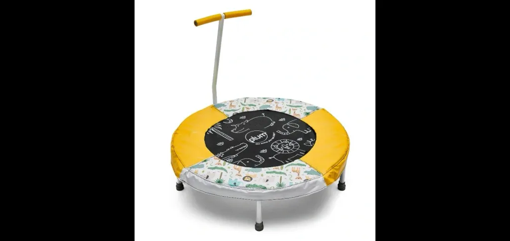 Trampolin Junior Bouncer Dschungel-Sound, In- und Outdoor-Trampolin, Kinder, Haltegriff, Durchmesser 81 cm, rund