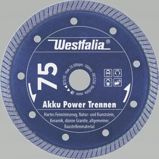 Diamanttrennscheibe Akku Power Trennen, Durchmesser 75 mm