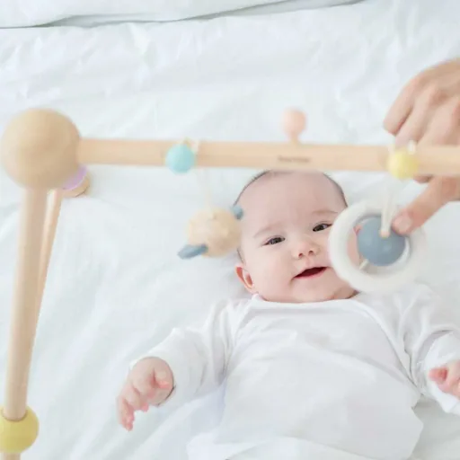 Plan Toys Baby Gymnastikcenter Weltall Holz pastell