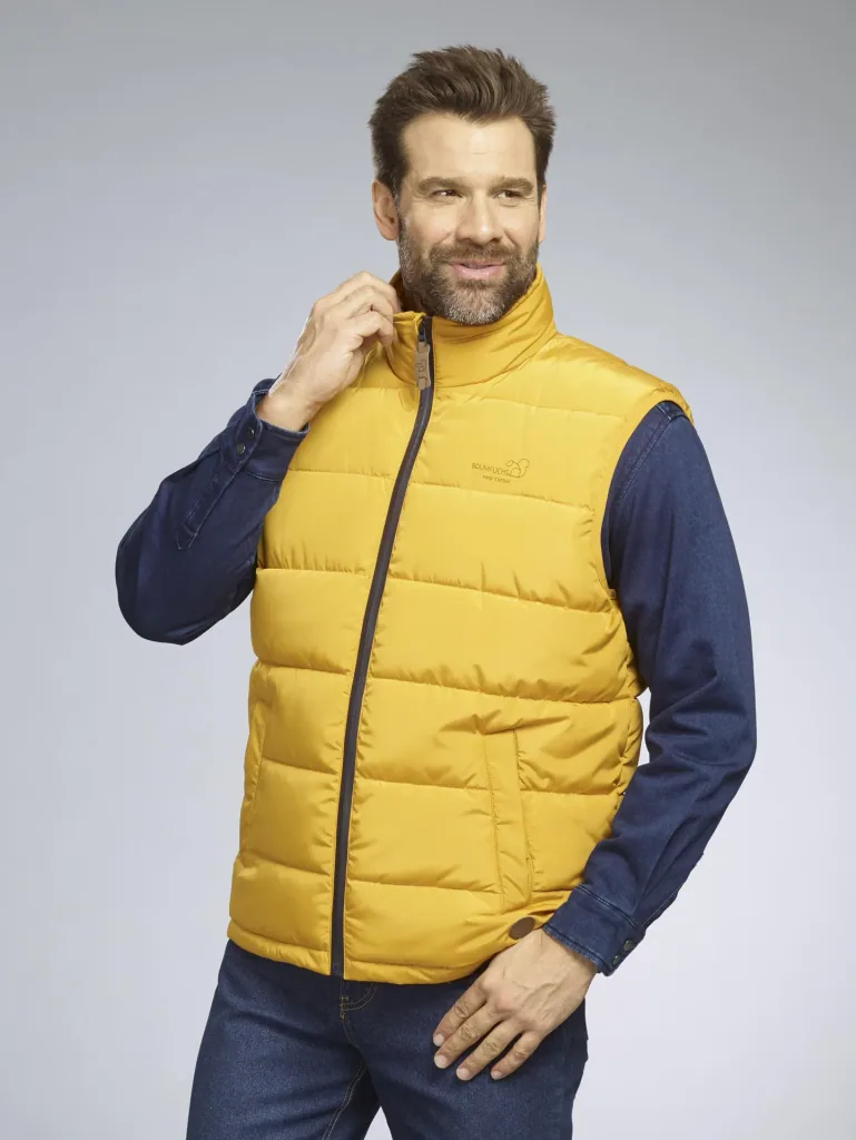 Steppweste, Farbe curry, Gr.M