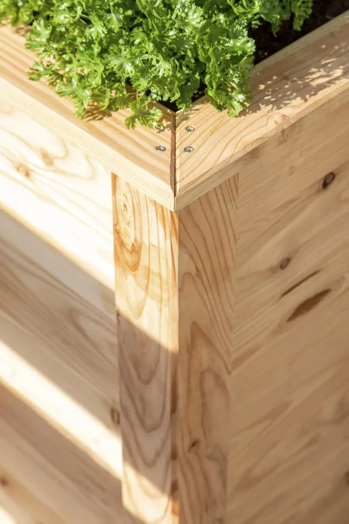 Westmann Hochbeet Klassik 130, 130×65×84 cm, Natur – FSC-Lärchenholz, rückenschonend