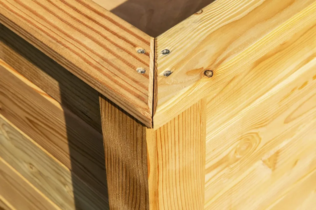 Westmann Hochbeet Klassik 130, 130×65×84 cm, Natur – FSC-Lärchenholz, rückenschonend