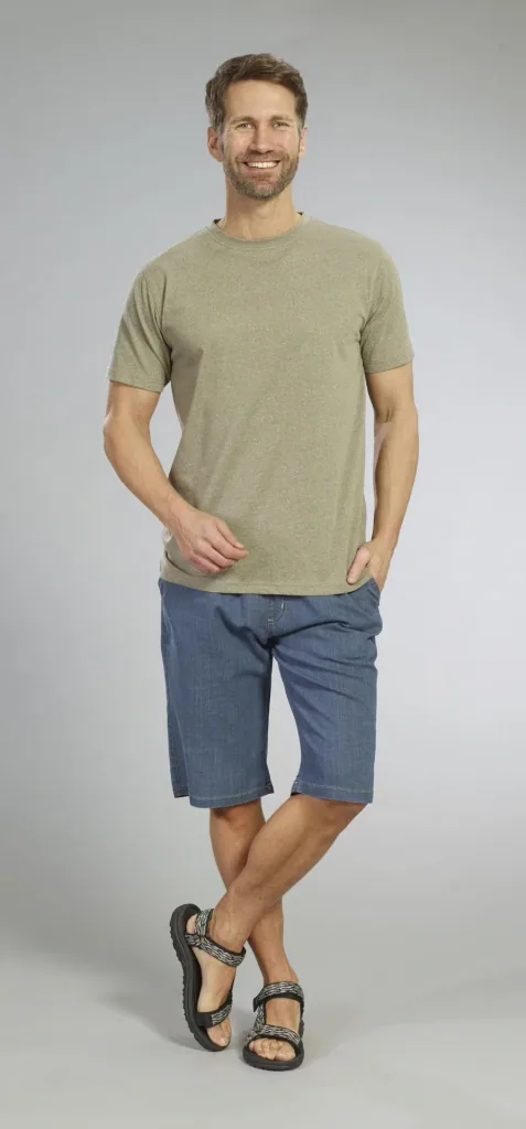 Funktionsshirt, Farb oliv melange, Gr.M