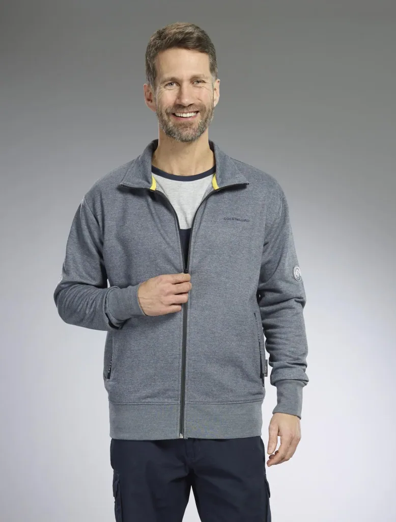 Sweatjacke, Farbe marine, Gr.M