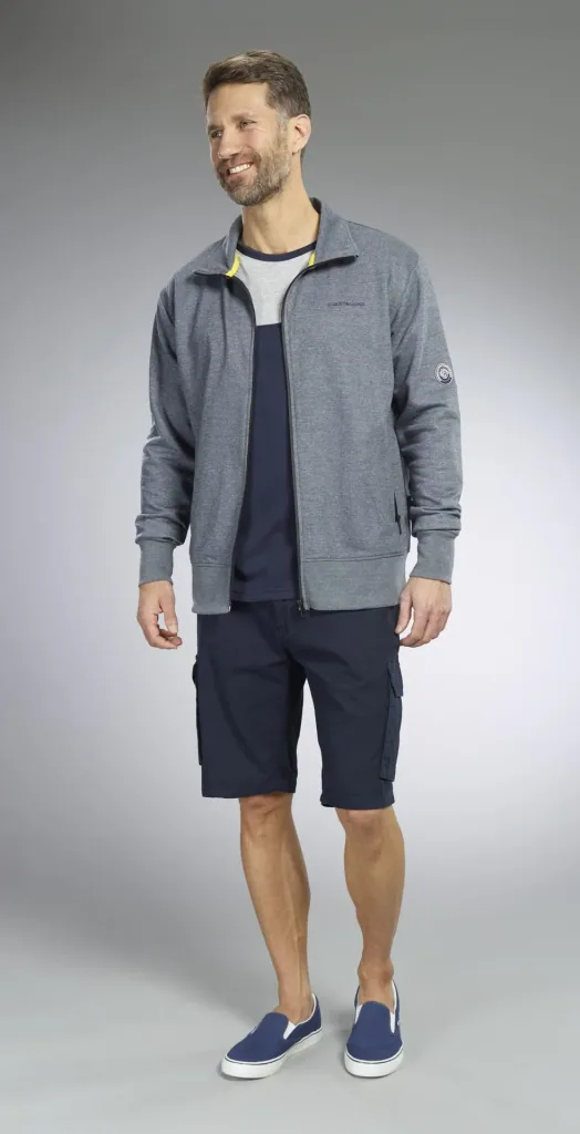 Sweatjacke, Farbe marine, Gr.M