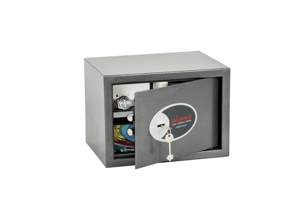 Tresor Vela Home & Office mit Schlüsselschloss Außenmaße 250 x 350 x 250 mm