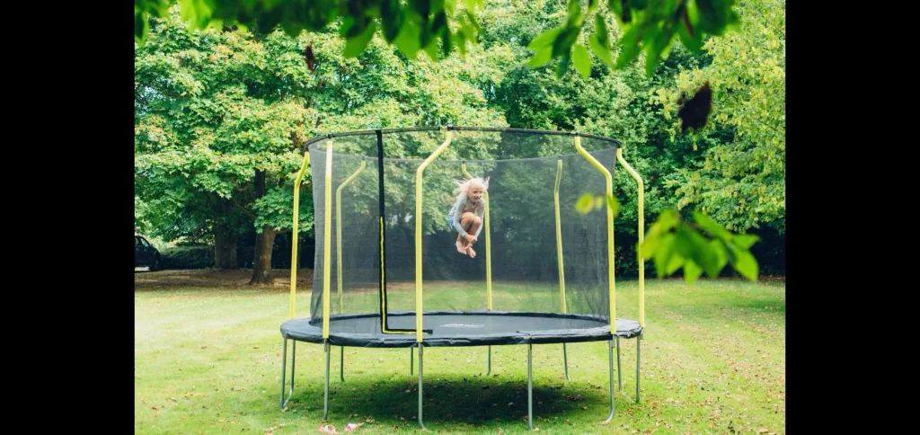 Springsafe Trampolin Wave 426 cm mit Sicherheitsnetz   Outdoor-Trampolin, Durchmesser 426 cm, rund