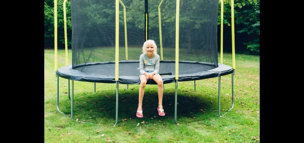 Springsafe Trampolin Wave 426 cm mit Sicherheitsnetz   Outdoor-Trampolin, Durchmesser 426 cm, rund