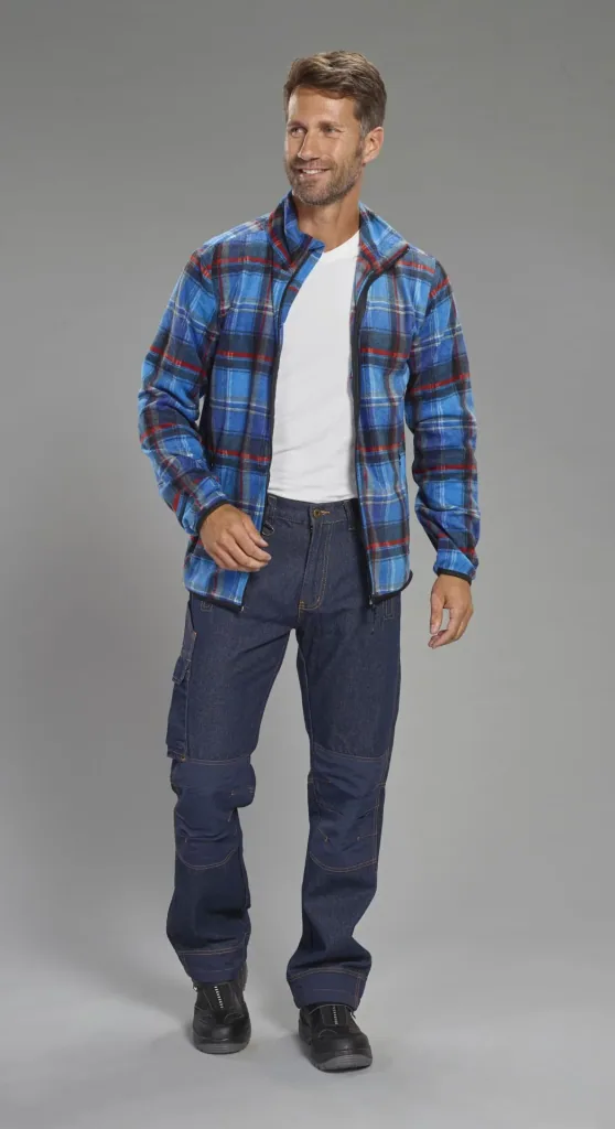 Arbeitsjeans mit Kniebesatz, Farbe blau, Gr.48