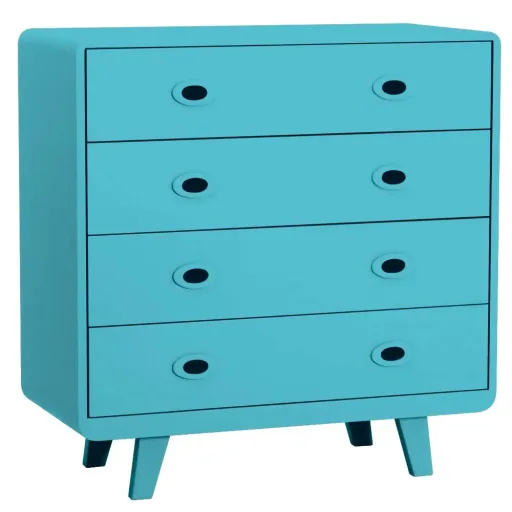 Laurette Kommode Toi & Moi, Farbe: bleu canard