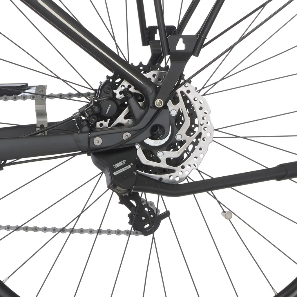 Damen E-Bike Trekking, 28 Zoll, Rahmengröße 44 cm,10-Gang Kettenschaltung, schiefergrau matt, VIATOR 5.0i
