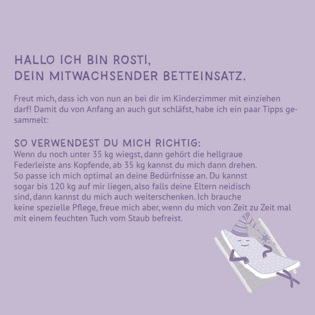 Träumeland Betteinsatz, Babymöbel - Rosti, Größe: 120 x 200 x 5 cm