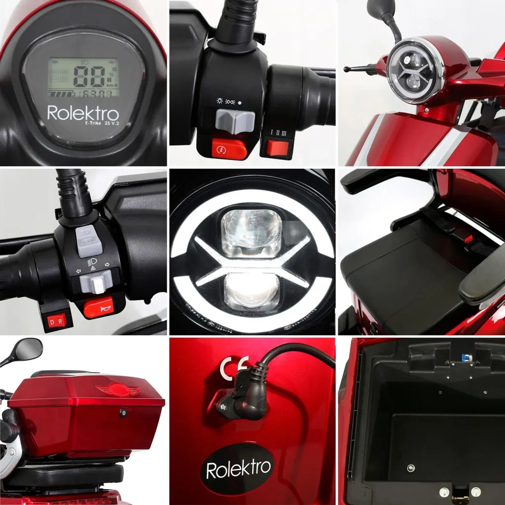 E-Trike 25 V.2, rot