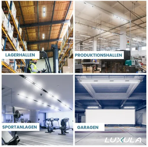 LED-HighBay in linearer Form bietet 100 W, 12400 lm, 5000 K (neutralweiß) und IP65 Schutz