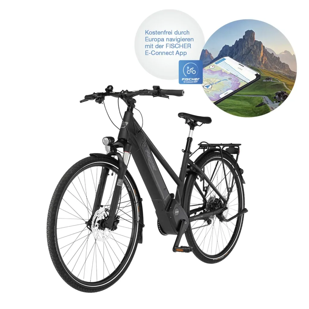 Damen E-Bike Trekking, 28 Zoll, Rahmengröße 49cm, 10-Gang Kettenschaltung, graphit metallic matt, VIATOR 6.0i