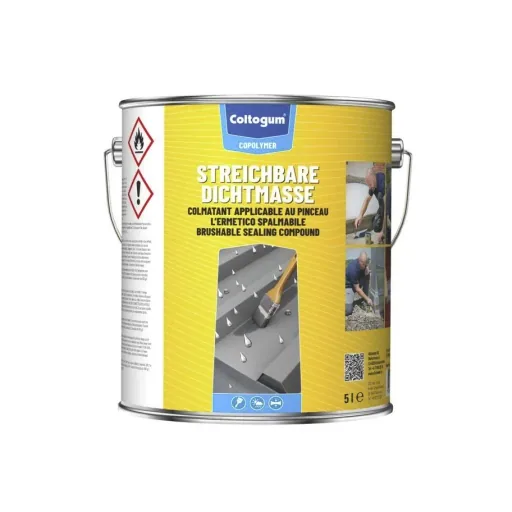 Dauerelastische Dichtmasse Regendicht 5 l - 100 % wasserdicht - grau