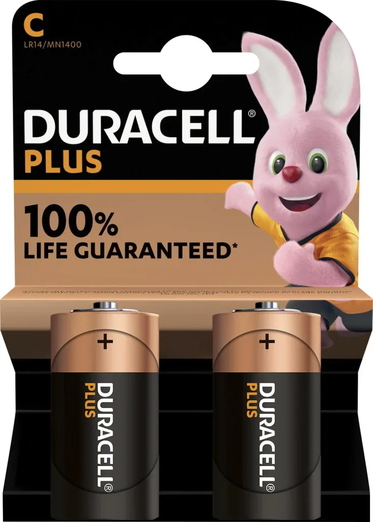 Plus Alkaline Batterie Baby C-2 Stück