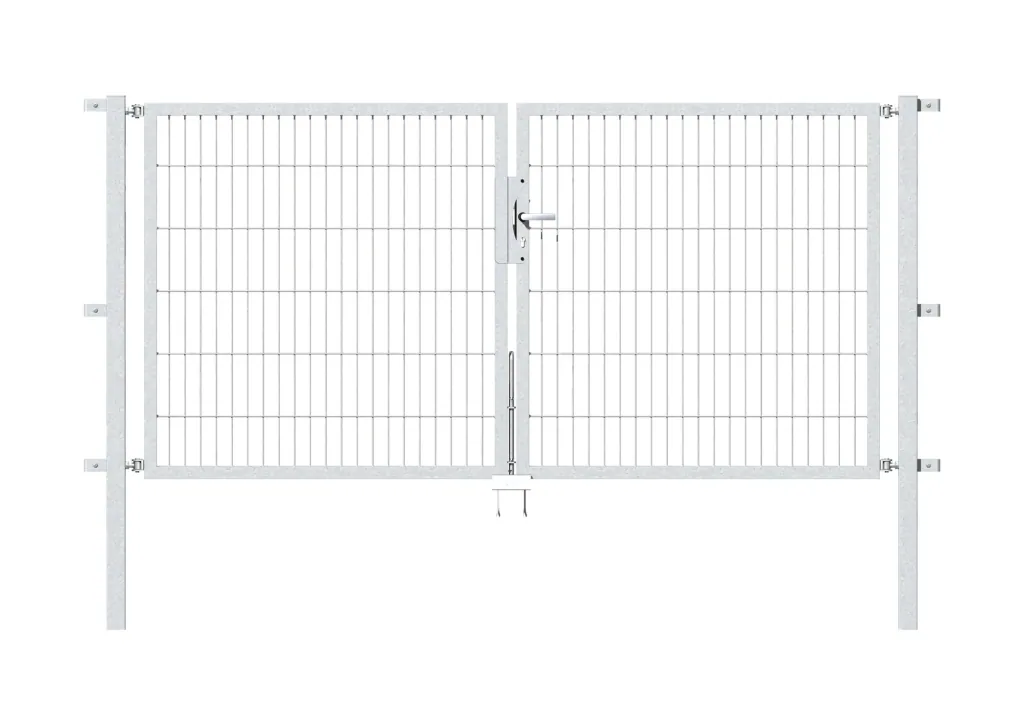 Doppeltor Flexo mit Zubehör, feuerverzinkt, Breite 250 cm, Höhe 120 cm, PF: 80x80cm