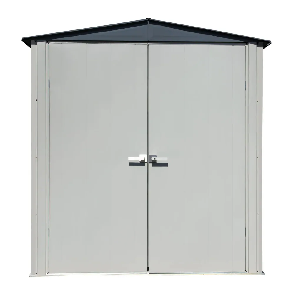 Geräteschrank 6x3 lichtgrau/anthrazit 1,91 x 1 x 2,00 m