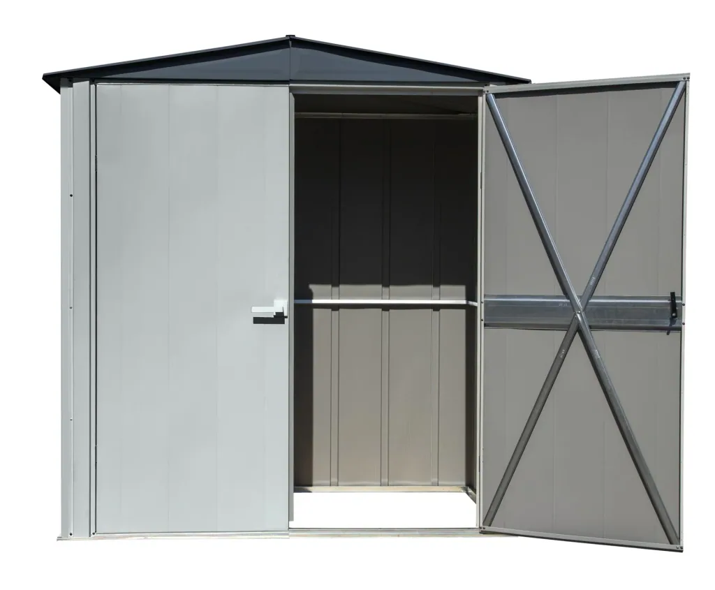 Geräteschrank 6x3 lichtgrau/anthrazit 1,91 x 1 x 2,00 m