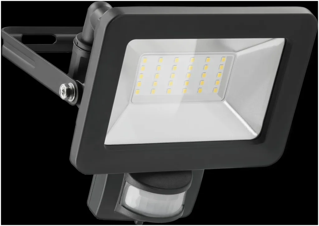 LED Außenstrahler mit Bewegungsmelder schwarz, 30W - 2550lm