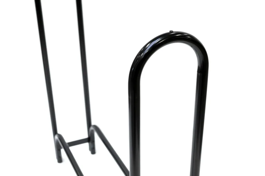 Kaminholz Kaminholzregal 126x25x118 cm Schwarz